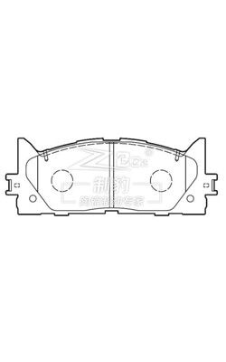 टोयोटा कैमरी 2.0L/2.4L सिरेमिक टोयोटा कैमरी फ्रंट ब्रेक रिप्लेसमेंट D1293/D1222 04465-06080