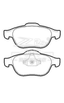 Renault MEGANE, cuscinetto di freno in ceramica, D1501, 7702207615, F