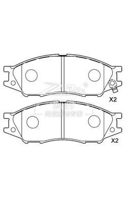 निसान Almera B15/N16 सिरेमिक ब्रेक पैड AKB ब्रेक सिस्टम 41060-6N091