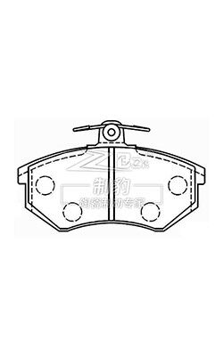 Volkswagen Jetta Wagon Lucas Pad di freno 431698151G Pad di freno in ceramica