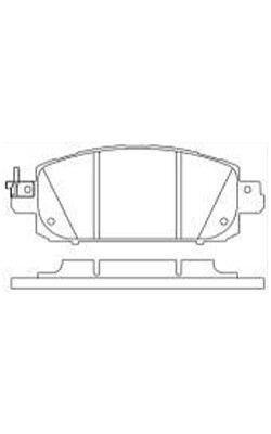 2019 निसान सिल्फी HP69HFF फ्रंट सेरेमिक ब्रेक पैड D2310