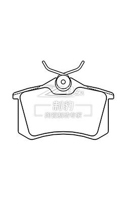 वोक्सवैगन Passat B5 TRW सिरेमिक ब्रेक पैड D340 1H0698451E