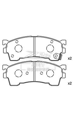Mazda Fumilai, Ceramic Brake Pad, D637, CBY0-33-28Z, F