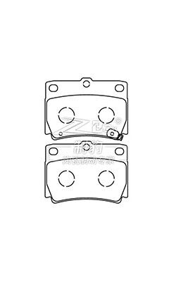 मित्सुबिशी पेजेरो, सिरेमिक ब्रेक पैड, डी733, एमएन102626, आर