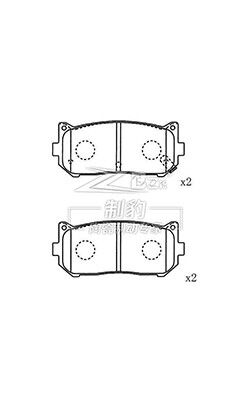 Kia Carens Gen-2 Pad di freno posteriori in ceramica 0K2FC-26-28Z Sistema di frenatura SUM