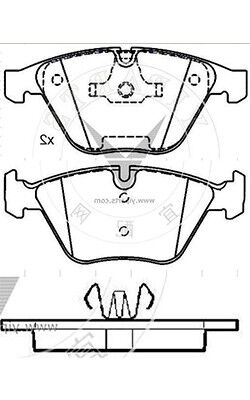बीएमडब्ल्यू 5 सीरीज 745 E66 सिरेमिक बीएमडब्ल्यू ब्रेक पैड प्रतिस्थापन D918 34116761283