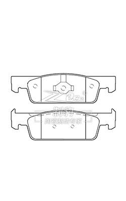 2014 Citroën c-Elysee,Pedaço de travão cerâmico,D1830,R