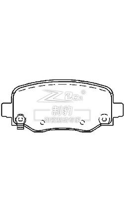 Jeep 2014 Cherokee, pastilha de freio cerâmica, D1734,68225301AA,R