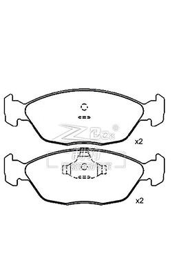 Volkswagen Santana2000 Pad Ceramic phía trước 3256981514 Vw Pad phanh thay thế