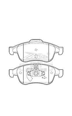 रेनॉल्ट फ्लोएंस सिरेमिक डिस्क ब्रेक पैड सेट 440603905R सामने