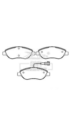 फिएट स्टिलो ब्रेक पैड 77362093 फ्रंट ब्रेक पैड प्रतिस्थापन