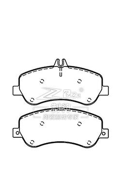 D1406 मर्सिडीज-बेंज X204 फ्रंट सेरेमिक ब्रेक पैड 005 420 48 20
