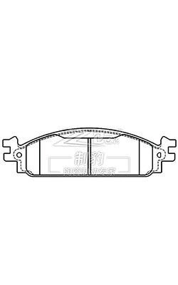 8A8Z-2001-A Ford Ceramic Edge Brake Pads D1376 Thay thế phanh tự động