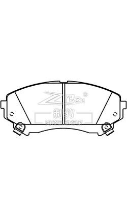 Des plaquettes de frein automatique en céramique de Chamfer Design ZK-26008 pour un arrêt en douceur