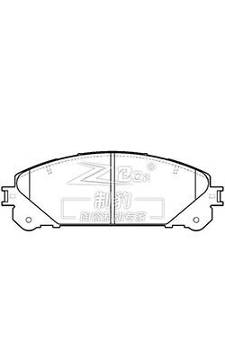हाइलैंडर टोयोटा ब्रेक पैड सेट D1324 OEM 04465-0E010 F