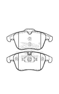 फोर्ड जिशेंग फ्रंट सेरेमिक ब्रेक पैड D1306 1379971 धूल मुक्त ब्रेक पैड