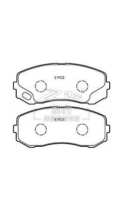 निसान सिविलियन मिनीबस (8-सीटर) फ्रंट सिरेमिक ब्रेक पैड D1265, MK449108