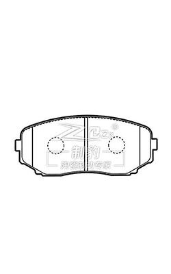 Mazda 8 pad ceramici anteriori D1258 L2Y6-33-23Z Bosch Braking System
