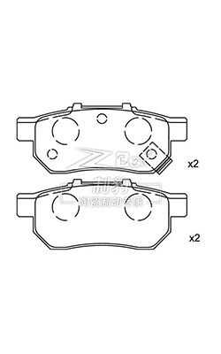 Honda Keramik-Bremspad Set F560, 43022-ST3-E22 TRW Bremspad