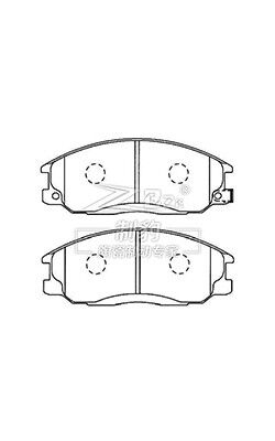Volvo Brake Pad Set Set Included Hardware And Shim F797 , 31262706