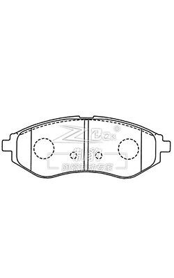 22851704 Cadillac set di pastiglie di freno con bordi a camme F1704 Pastiglie di freno per auto