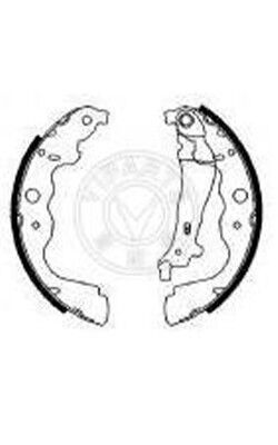Renault Pad di freno a tamburo nero liscio e efficiente sostituzione con coefficiente di attrito 6001549703