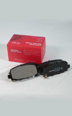Parking Brake Ceramic Brake Pad Compatible with Mazda RX8 Featuring Low Dust Emission and Excellent Heat Resistance